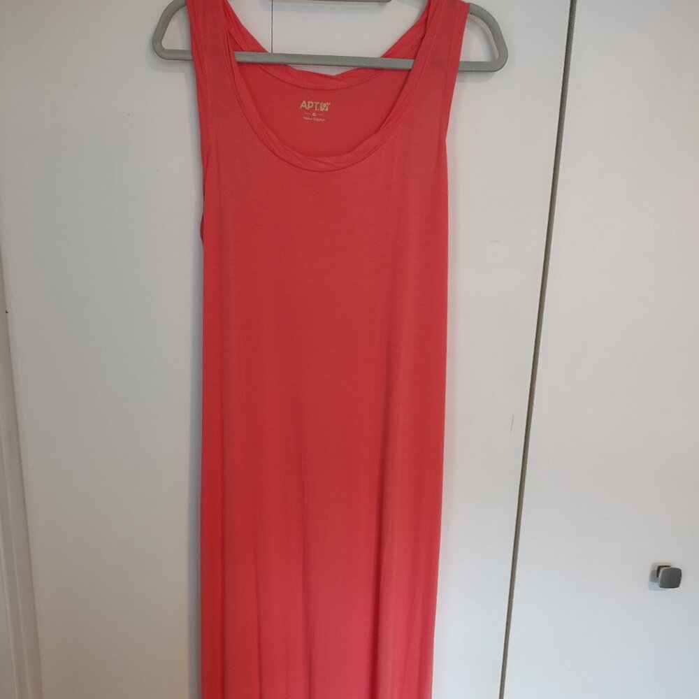 WOMENS MAXI DRESS. APT 9 (KOHLS). CORAL SIZE XL